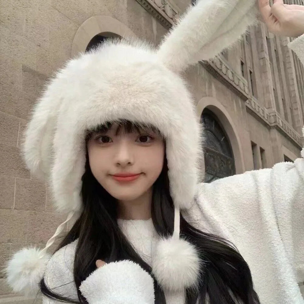 Cozy Bunny Winter Cap