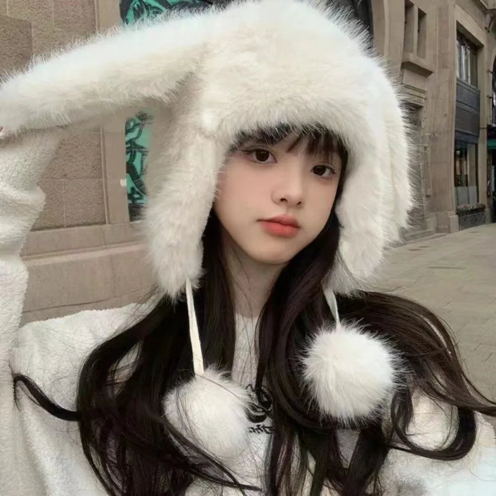 Cozy Bunny Winter Cap