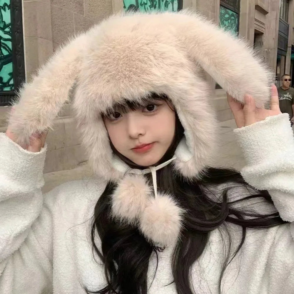 Cozy Bunny Winter Cap