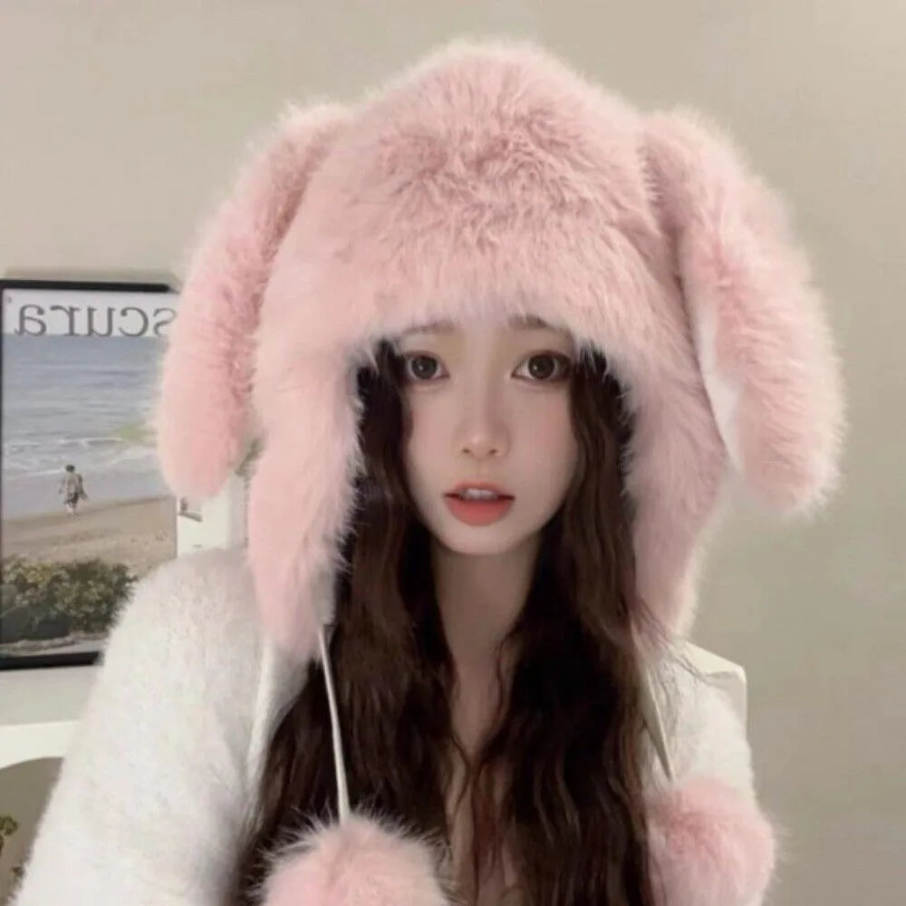 Cozy Bunny Winter Cap